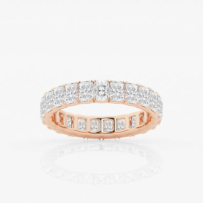 Radiant Eternity Band - 3.20 CTTW - Radiant Diamond - 14K Rose Gold