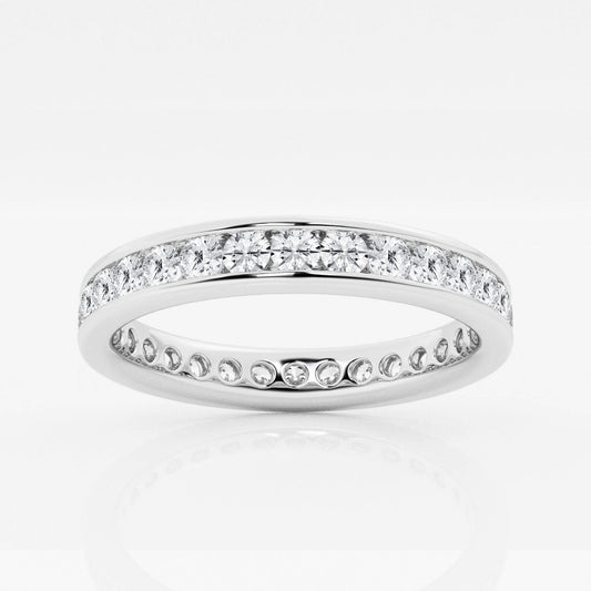 Channel Set Eternity Band - 1.20 CTTW - Round Diamond - 14K White Gold