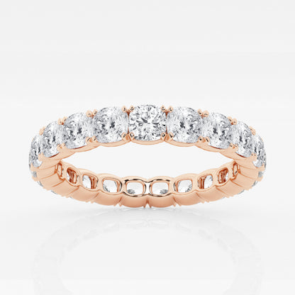 Cushion Eternity Band - 3.00 CTTW - Cushion Diamond - 14K Rose Gold