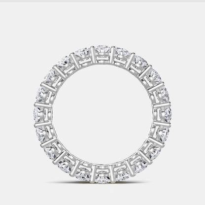 Oval U Prong Eternity Band - 3.50 CTTW - Oval Diamond - 14K White Gold