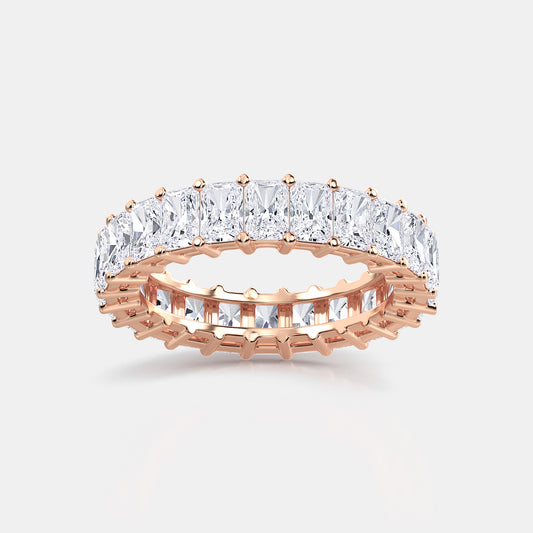 Radiant Eternity Band - 6.40 CTTW - Radiant Diamond - 14K Rose Gold