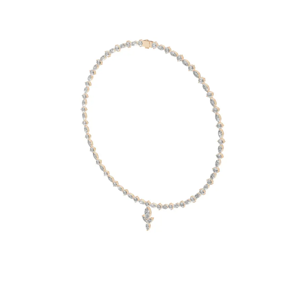 Oya round diamond designer necklace .webp
