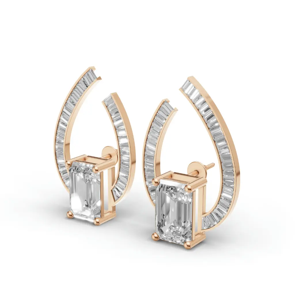 Freya teardrop diamond hoops.webp