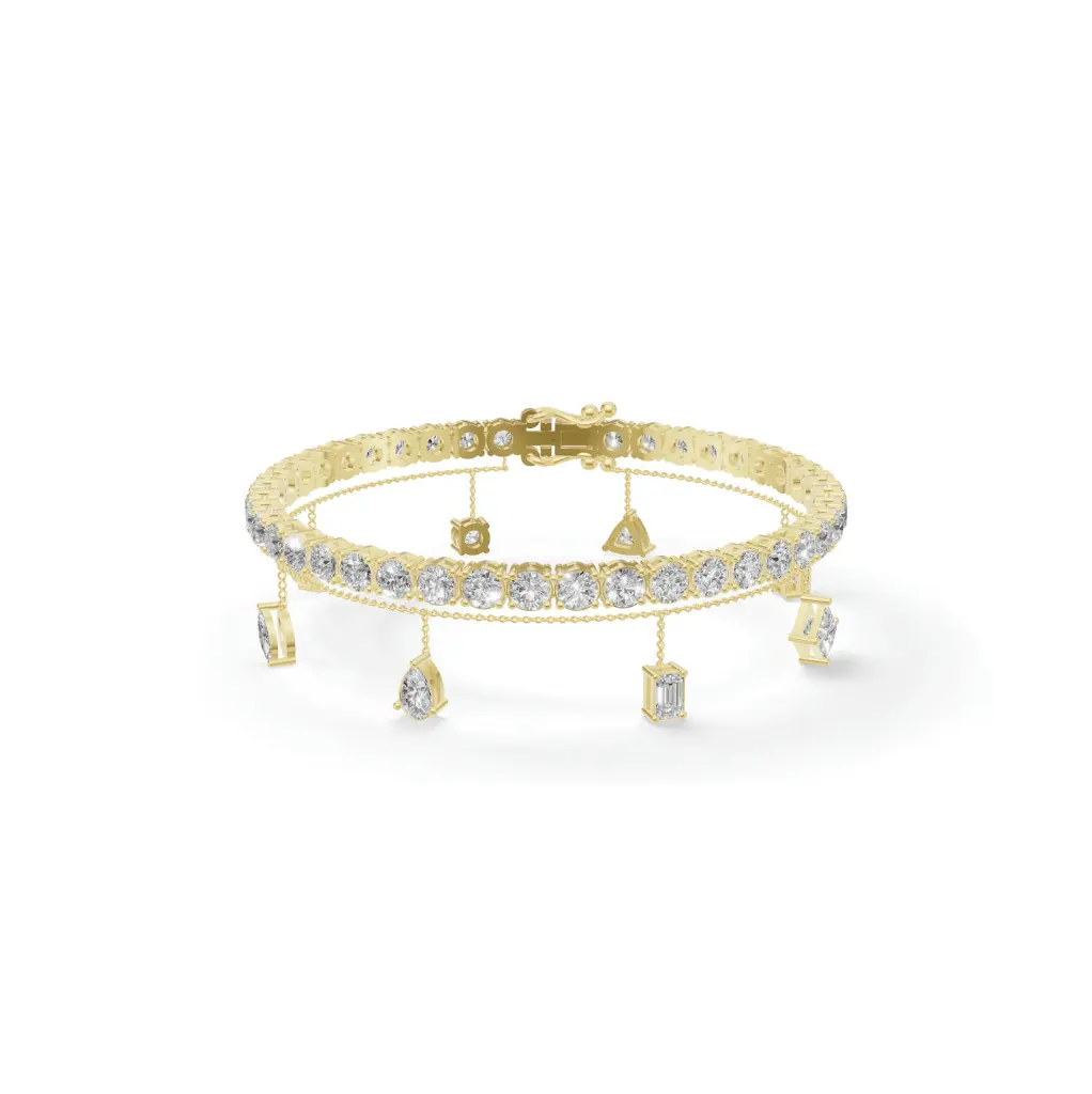Diamond drip duet bracelet.webp