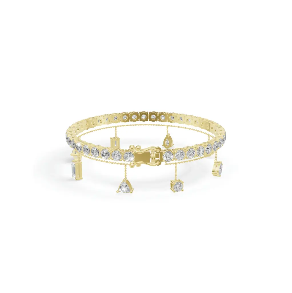 Diamond drip duet bracelet .webp