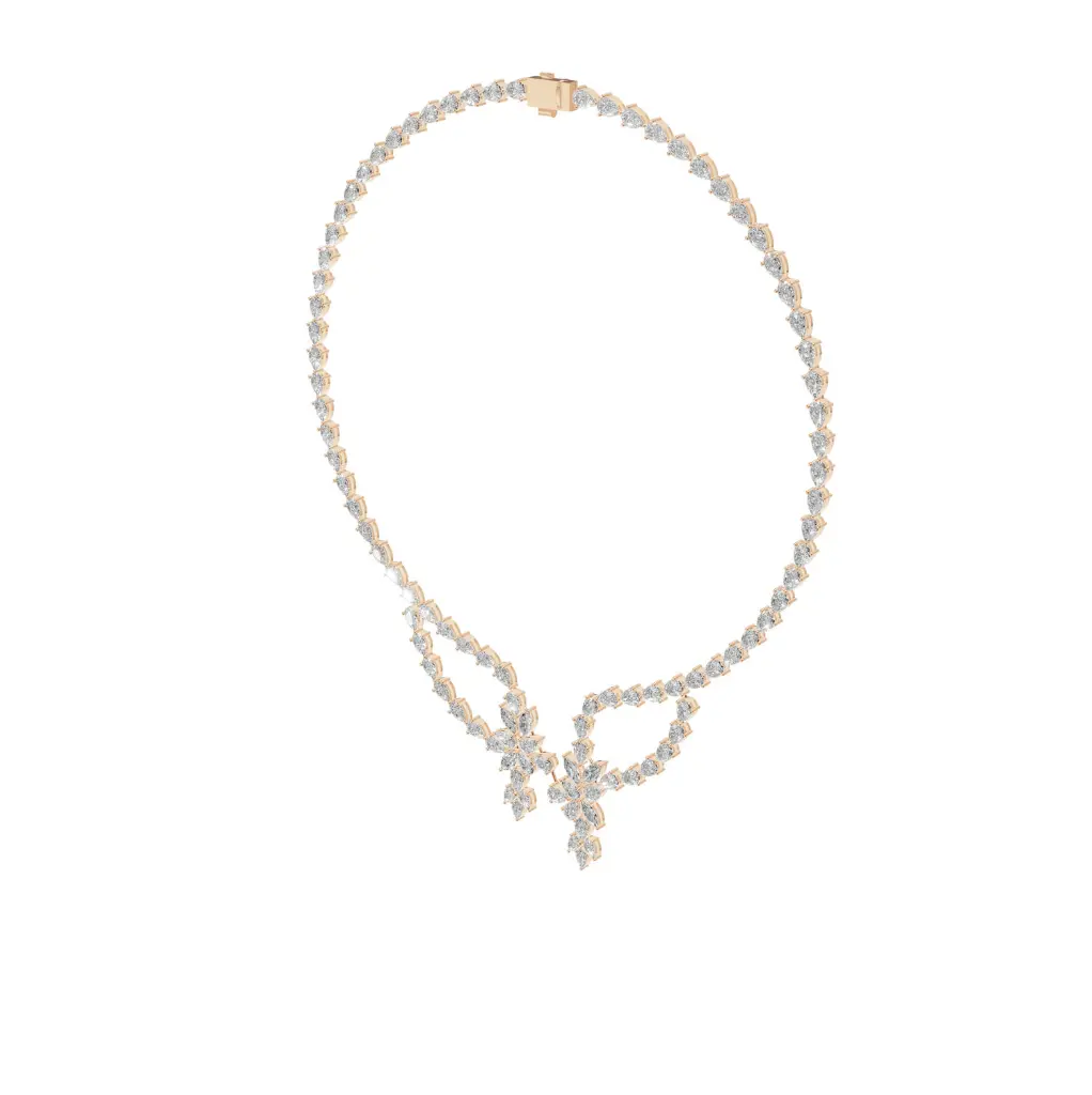 Aude vine designer diamond necklace .webp