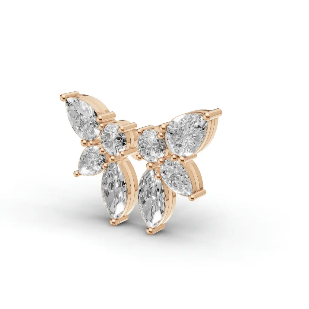 Regal Papillon diamond earring .webp