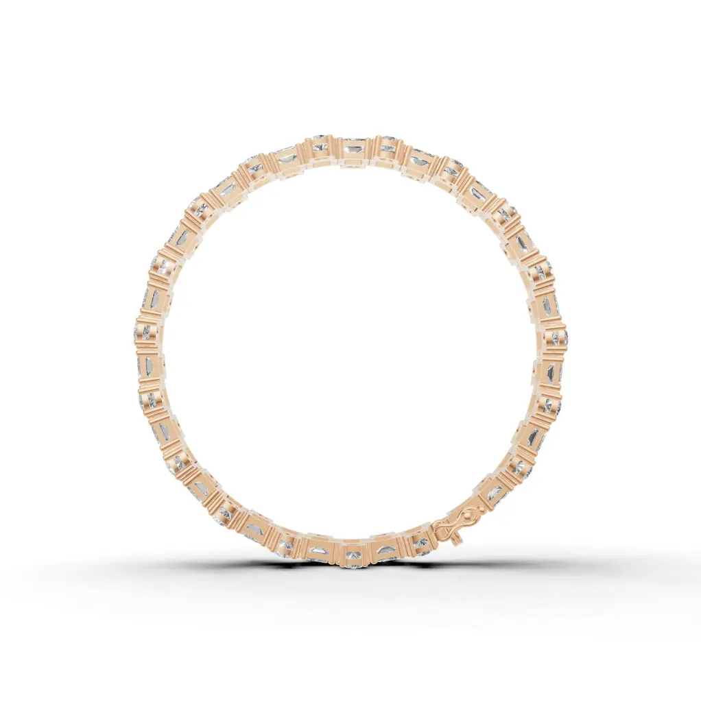 Emerald jigsaw diamond bracelet.webp