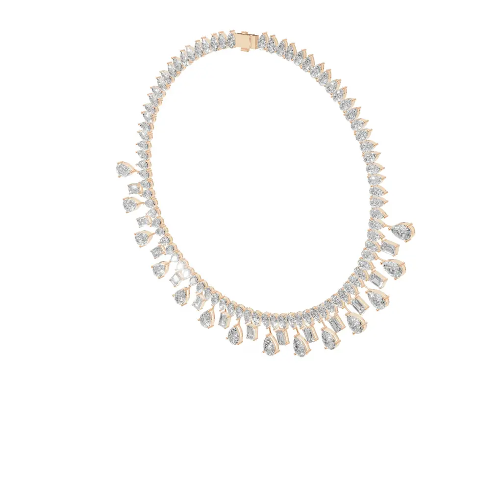 Cisel round desgner diamond necklace .webp