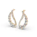 Cygne wings diamond earring cross.webp
