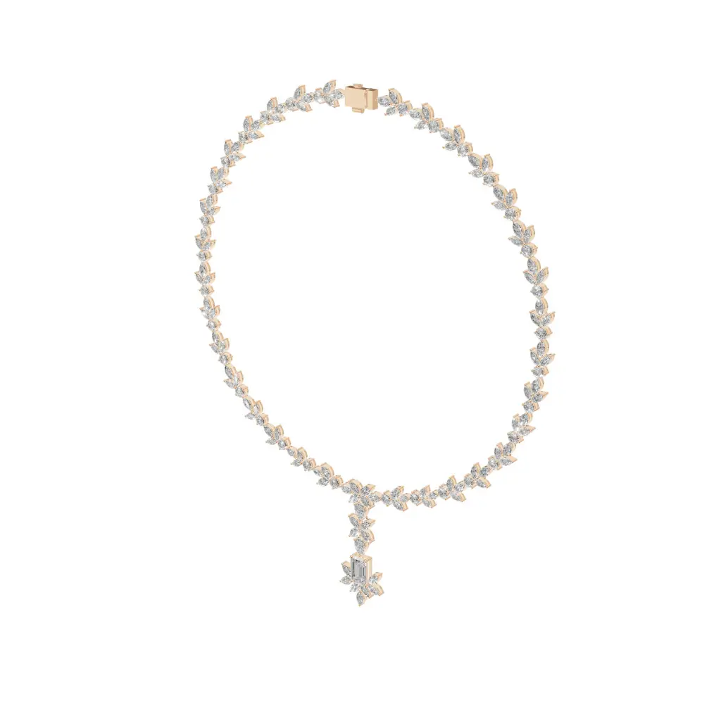 Delilah emerald diamond designer necklace .webp