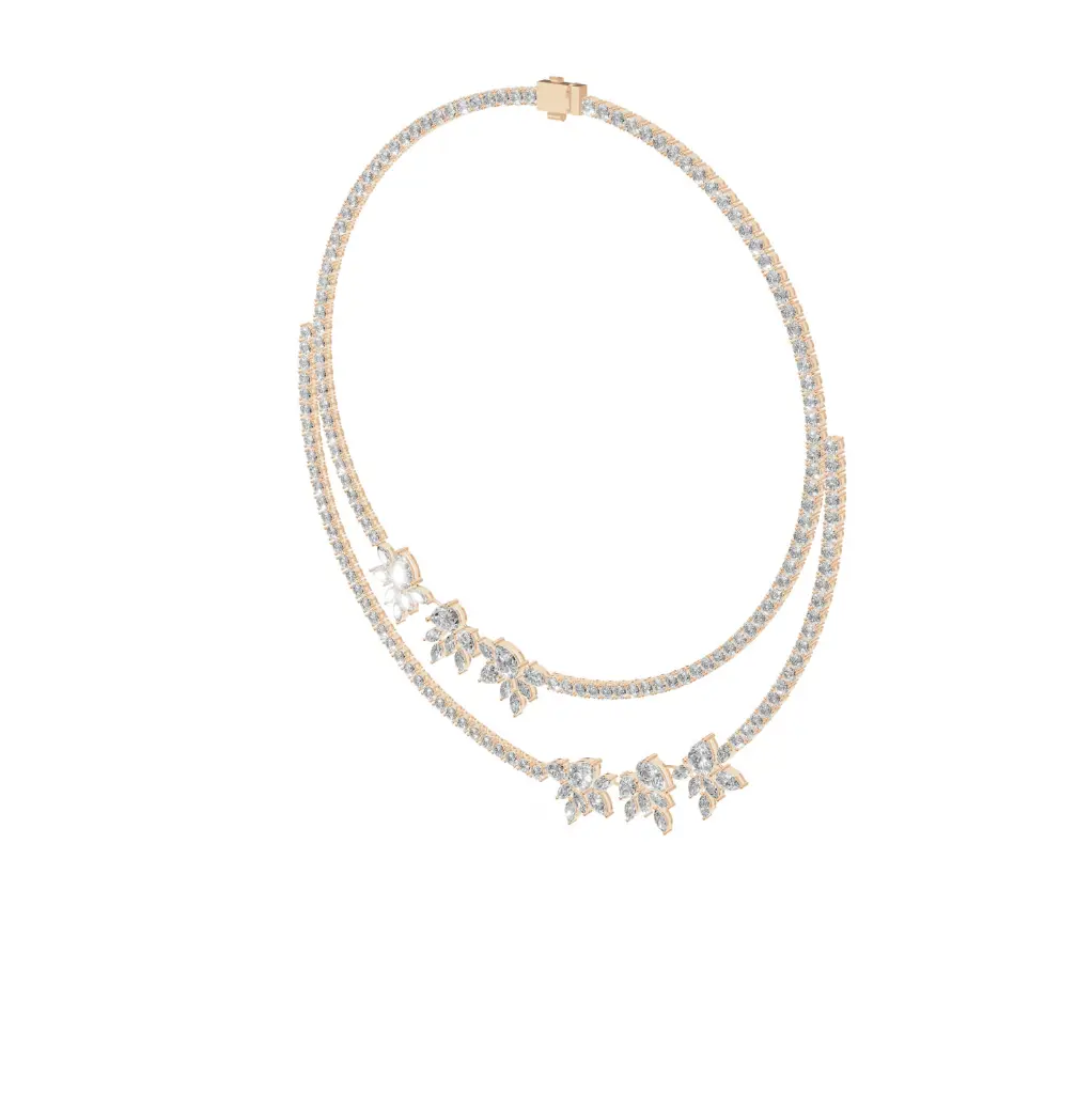 Fuchsia twin designer diamond necklace .webp