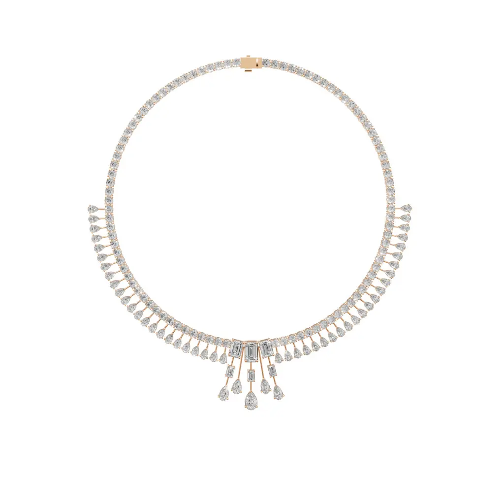 Fytro with tasle diamond desginer necklace.webp