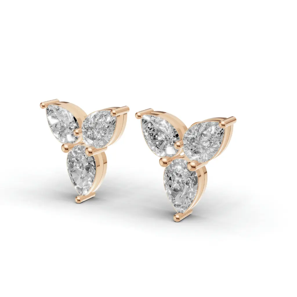 Lilyt pear diamond studs .webp