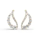 Cygne wings diamond earring