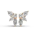 Regal Papillon diamond earring