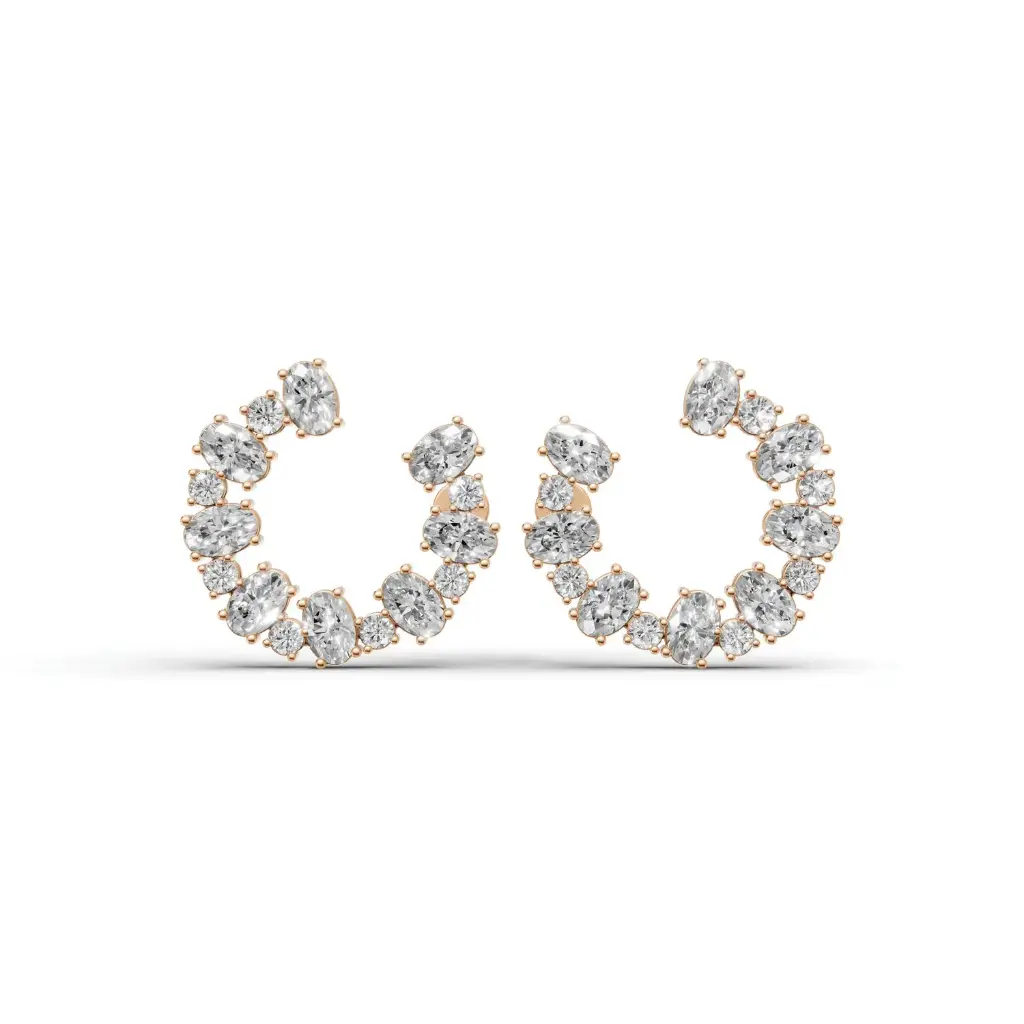 Bellora opencuff diamond earring