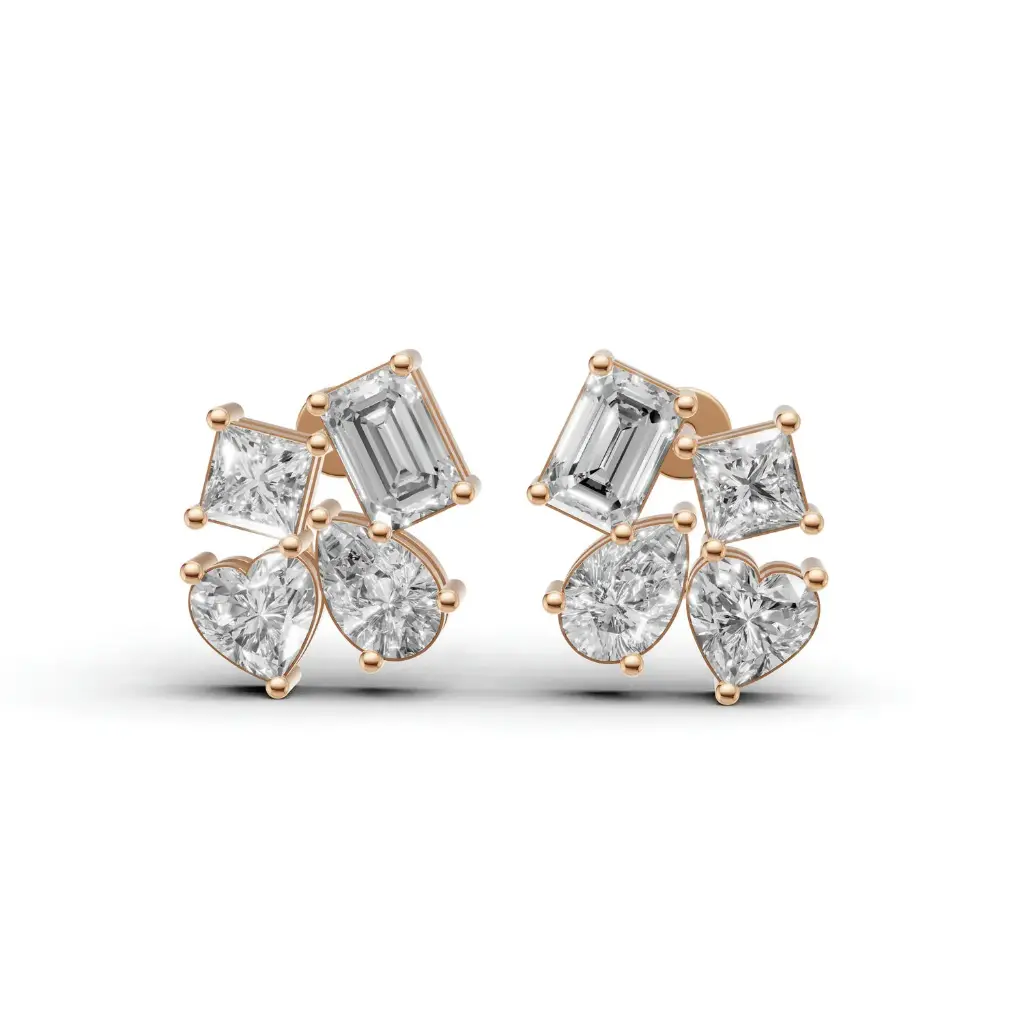Rosheen diamond stud earring