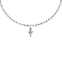 Oya round diamond designer necklace