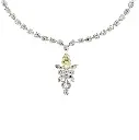 Venya citrin diamond designer necklace