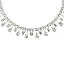 Cisel round desgner diamond necklace