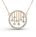 Baroque chandelier diamond pendant