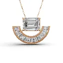 Cressida emerald diamond necklace