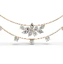 Wisteria veil diamond pendant