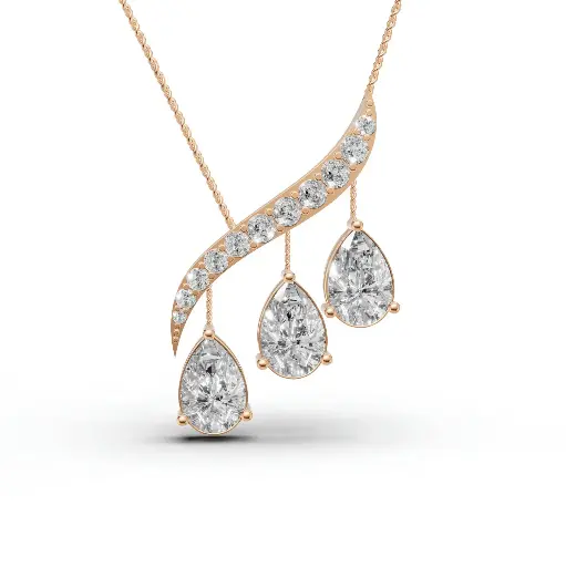 [14R629] Illum kirani diamond pendant (14KT, Rose)