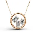 Orria emerald diamond pendant